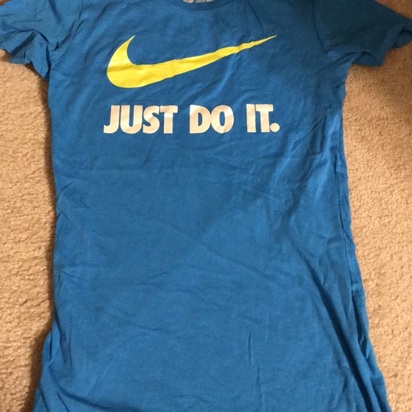 nike blue and yellow shirt